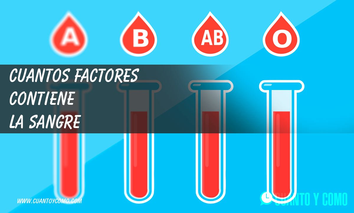 Factores y grupos sanguíneos