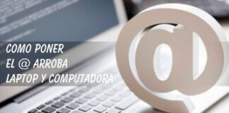 Como poner el @ (arroba) en laptop o computadora Como poner el @ arroba en Laptop y Computadora