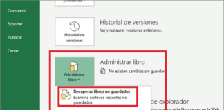 Recuperación de archivos Excel borrados o dañados